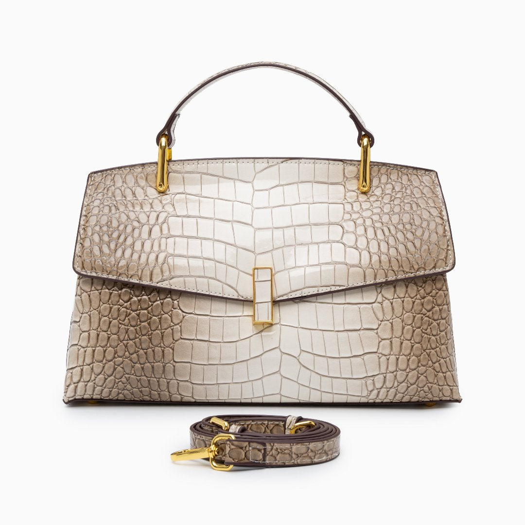Maria Poznań™ - WIKTORIA | Elegancka torebka z fakturą krokodyla
