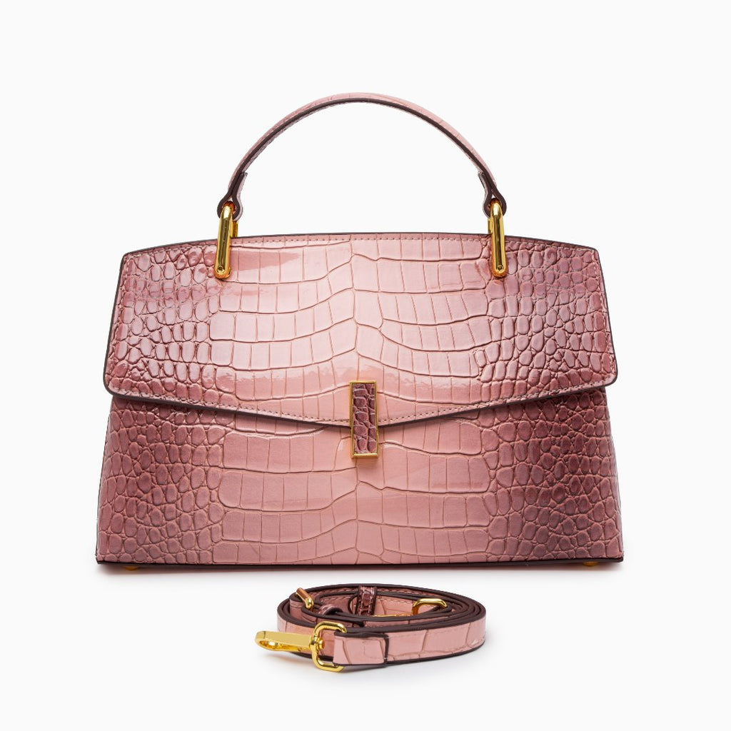 Maria Poznań™ - WIKTORIA | Elegancka torebka z fakturą krokodyla