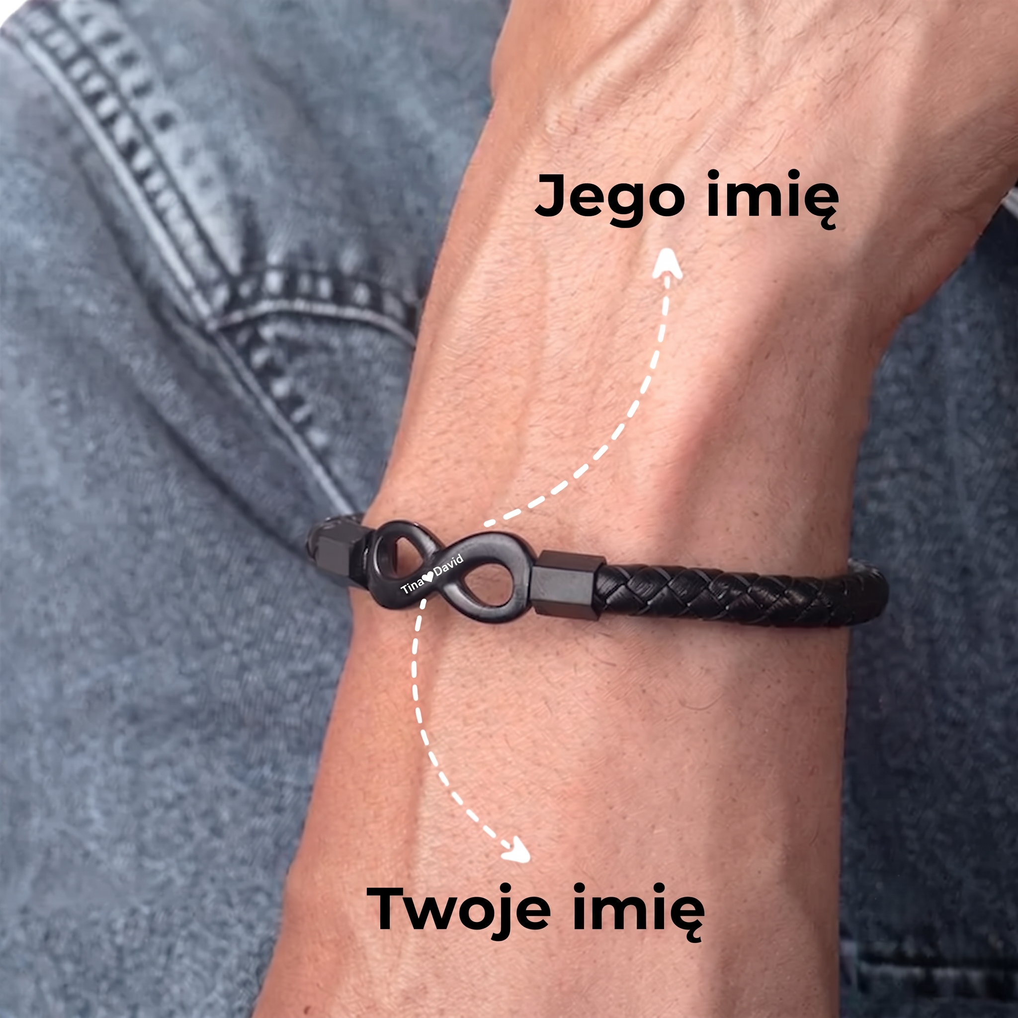 Personalizowana bransoletka „Do mojego męża”