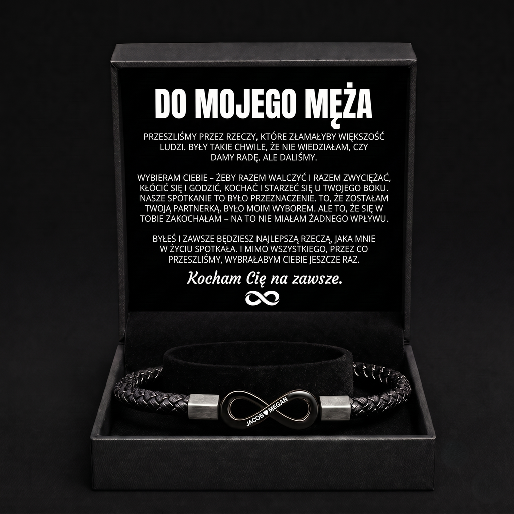 Personalizowana bransoletka „Do mojego męża”