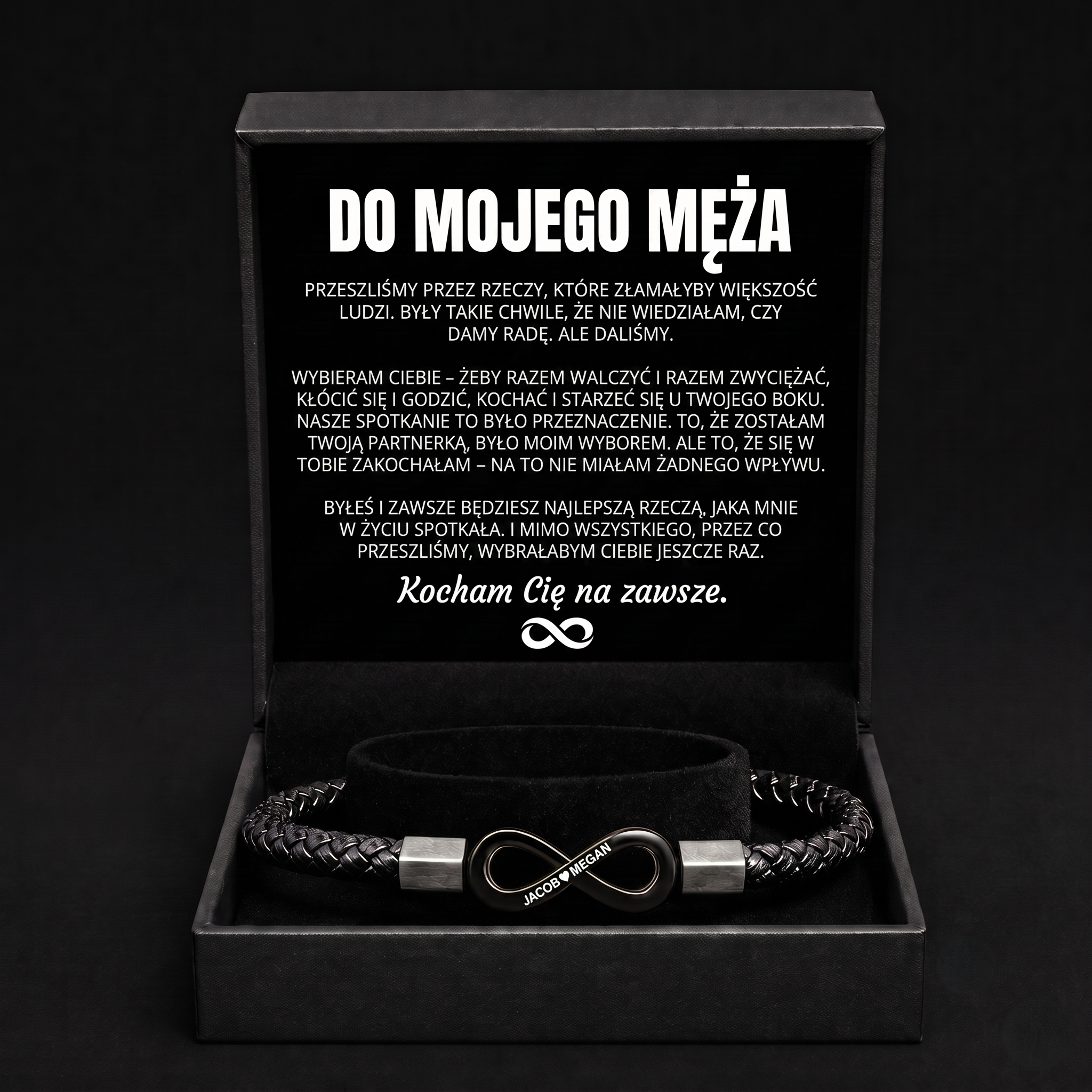 Personalizowana bransoletka „Do mojego męża”
