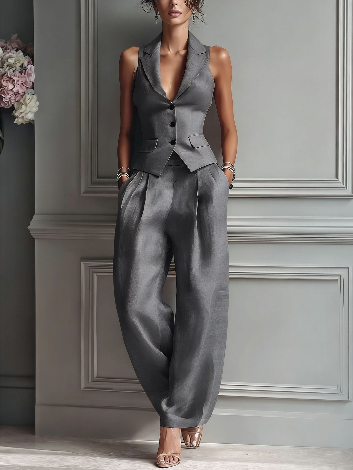 Maria Poznań™ AMELISSE | Komplet V-neck