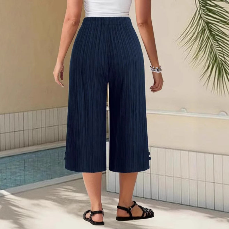 Maria Poznań™ - Eleganckie spodnie z szerokimi nogawkami