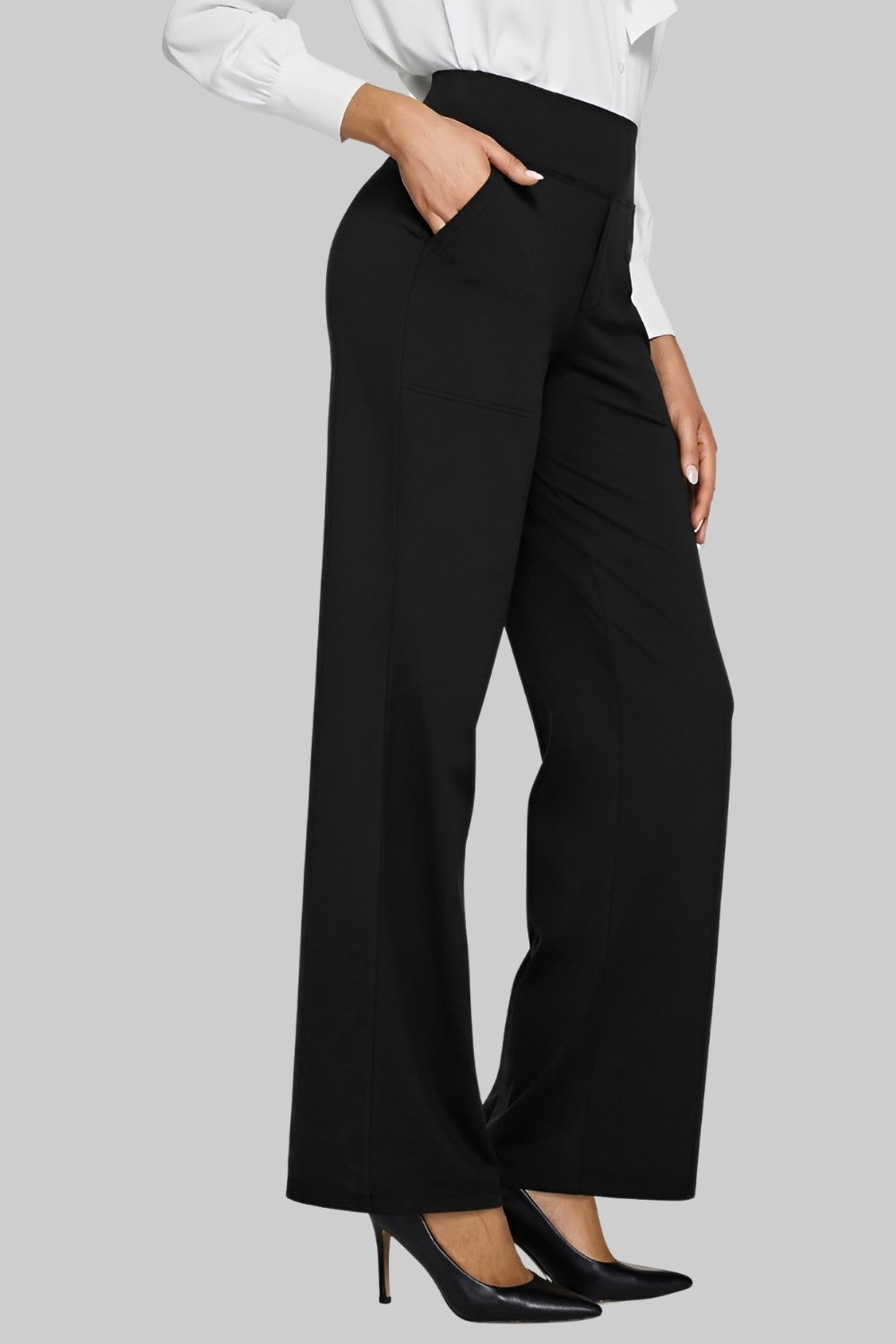 Maria Poznań™ - Eleganckie spodnie z elastycznym pasem